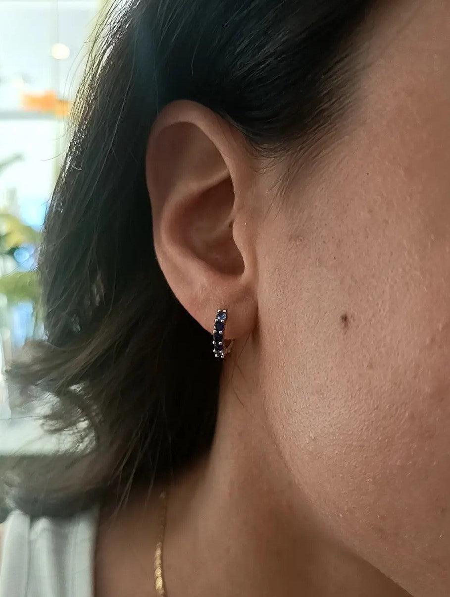 HOOPS GIOIA BLU ARGENTO