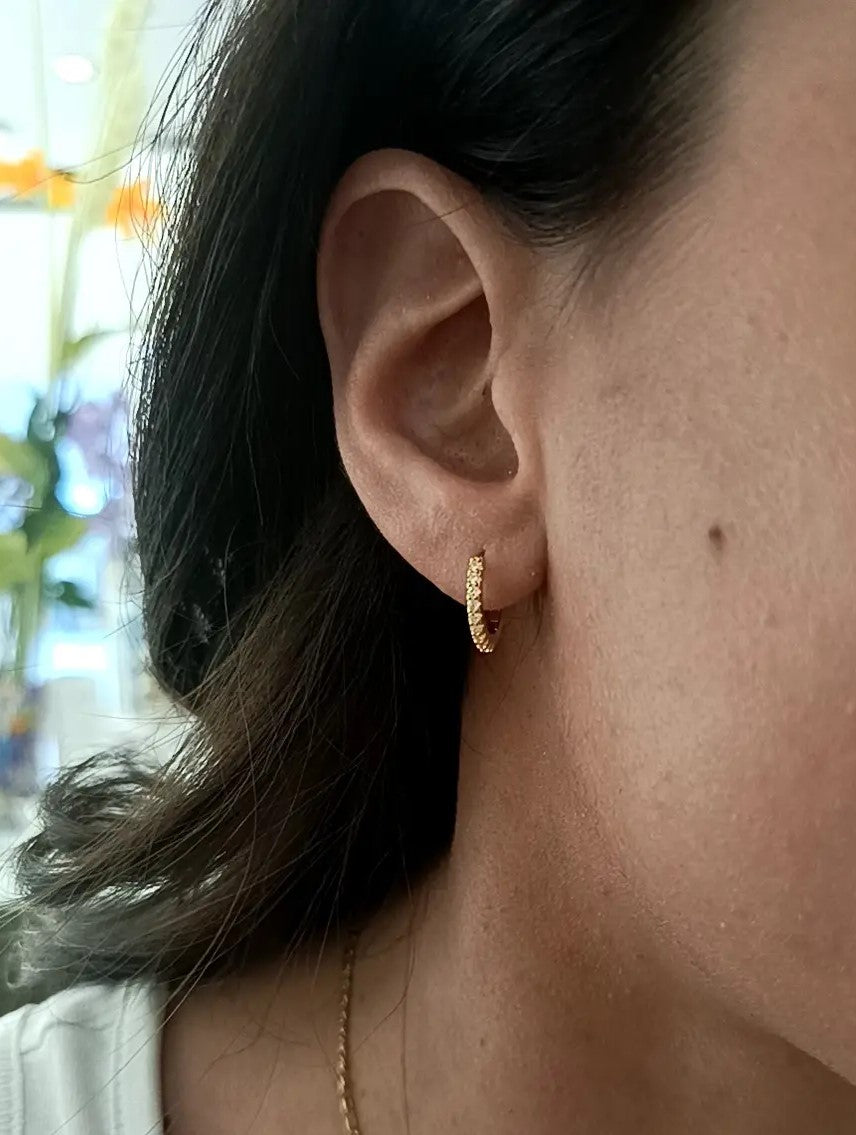 HOOPS LUCE MEDIUM PLACCATI ORO