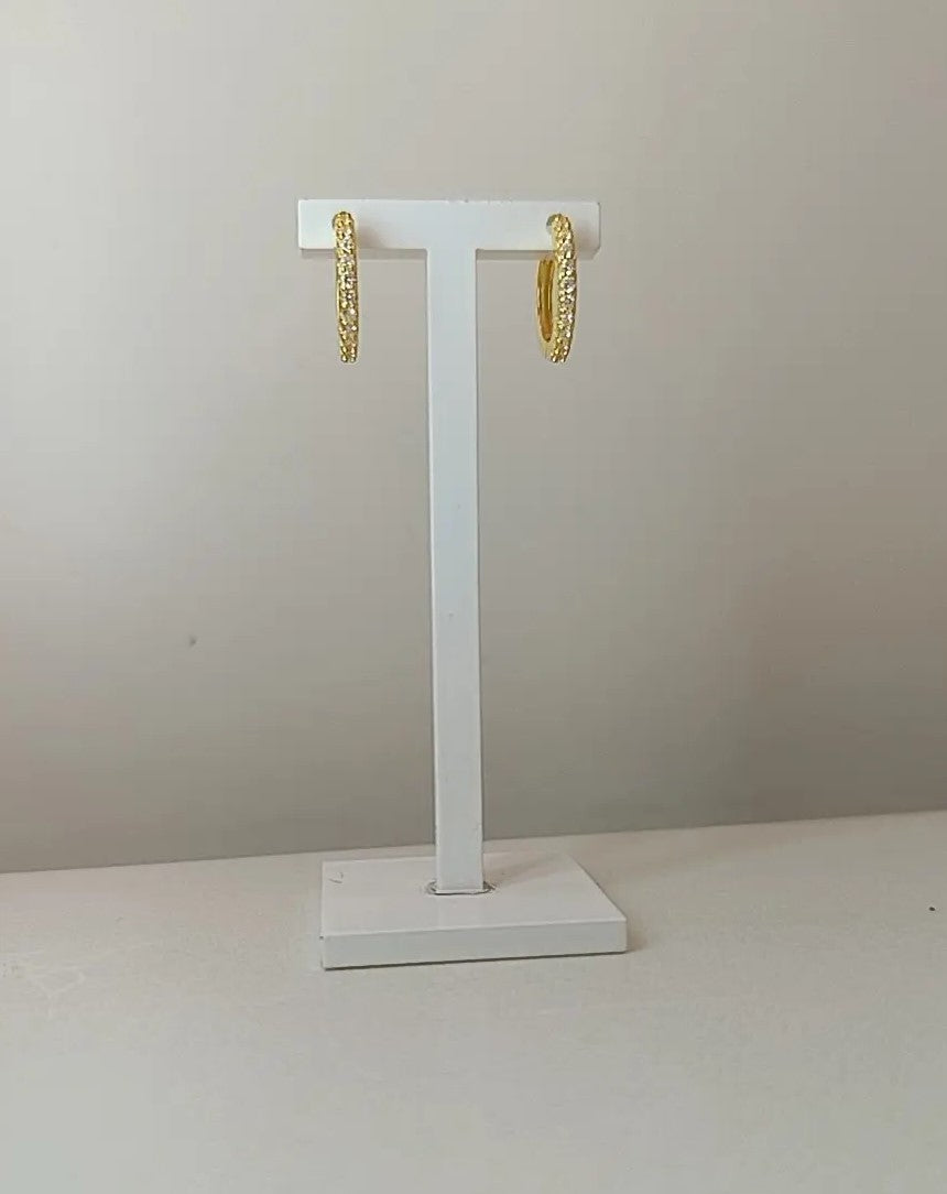 HOOPS LUCE MEDIUM PLACCATI ORO