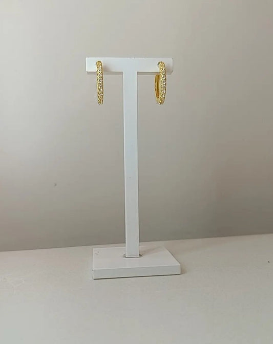 HOOPS LUCE MEDIUM PLACCATI ORO