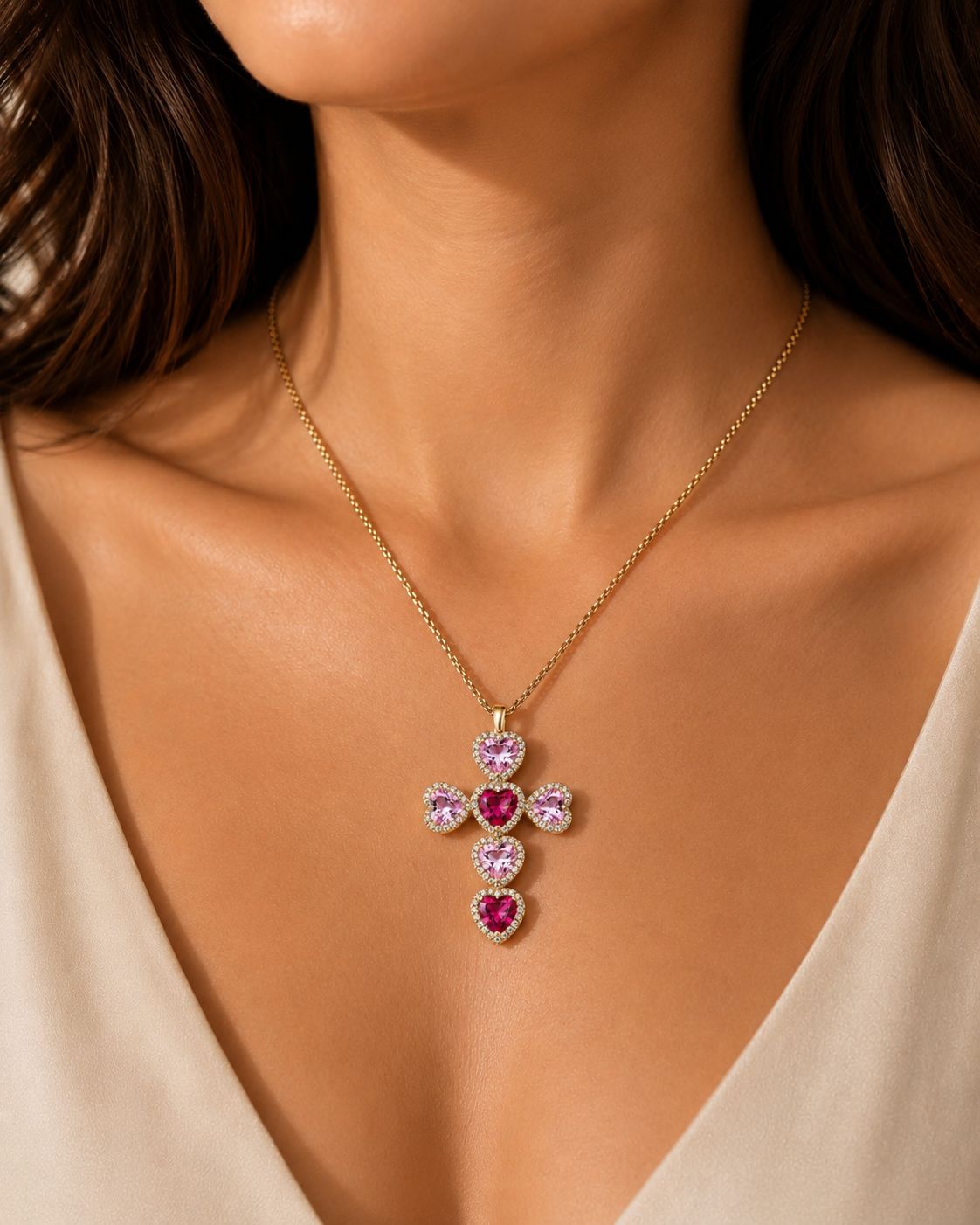 Collana Cross Heart