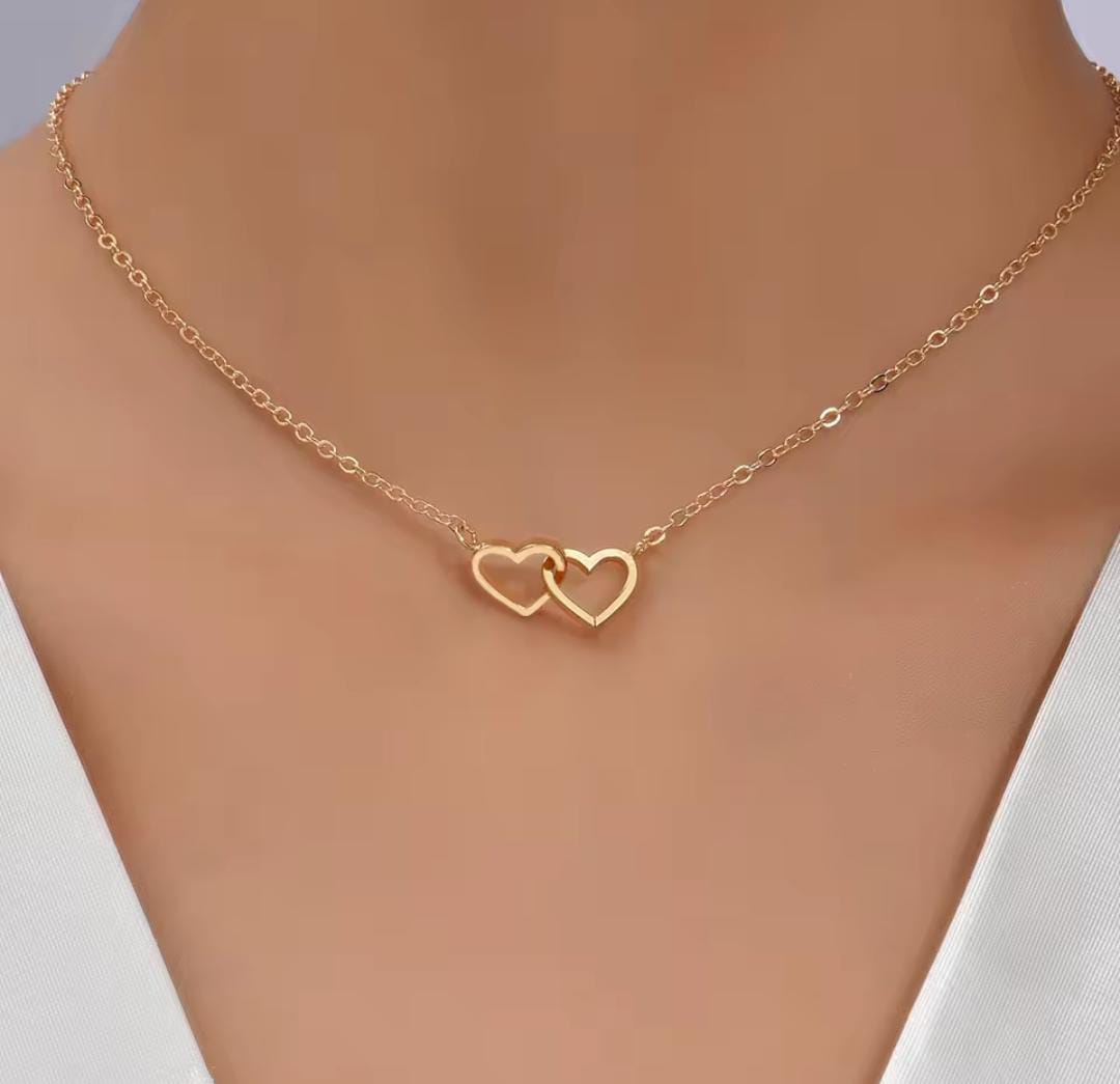 Collana cuori uniti