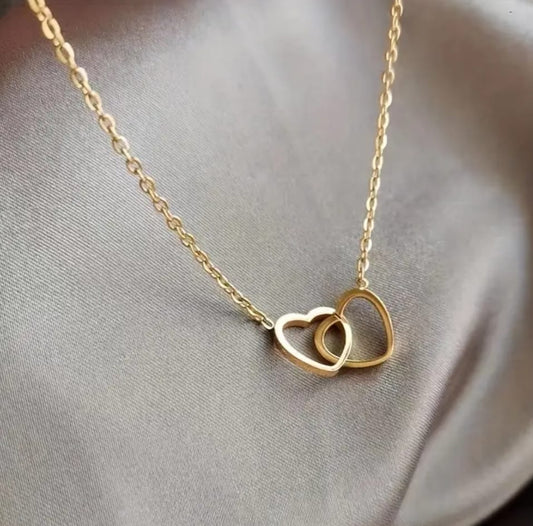 Collana cuori uniti