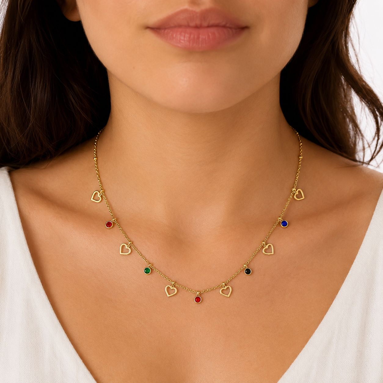 Collana cuoricini