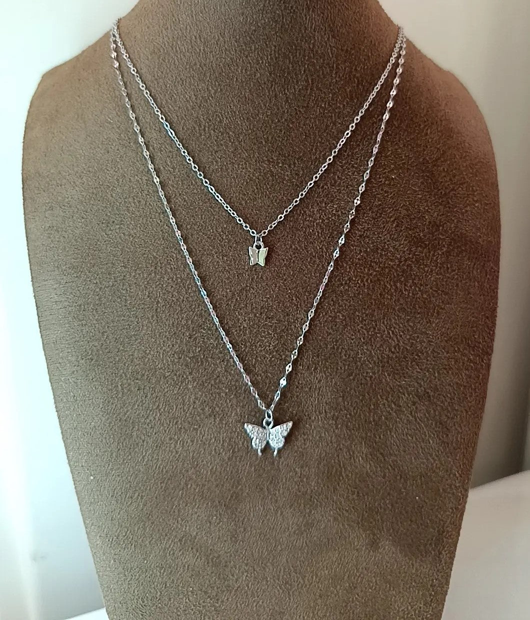 Collana farfalla doppia