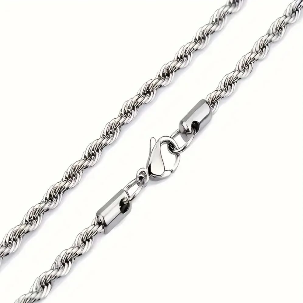 Collana torchon 3 mm silver