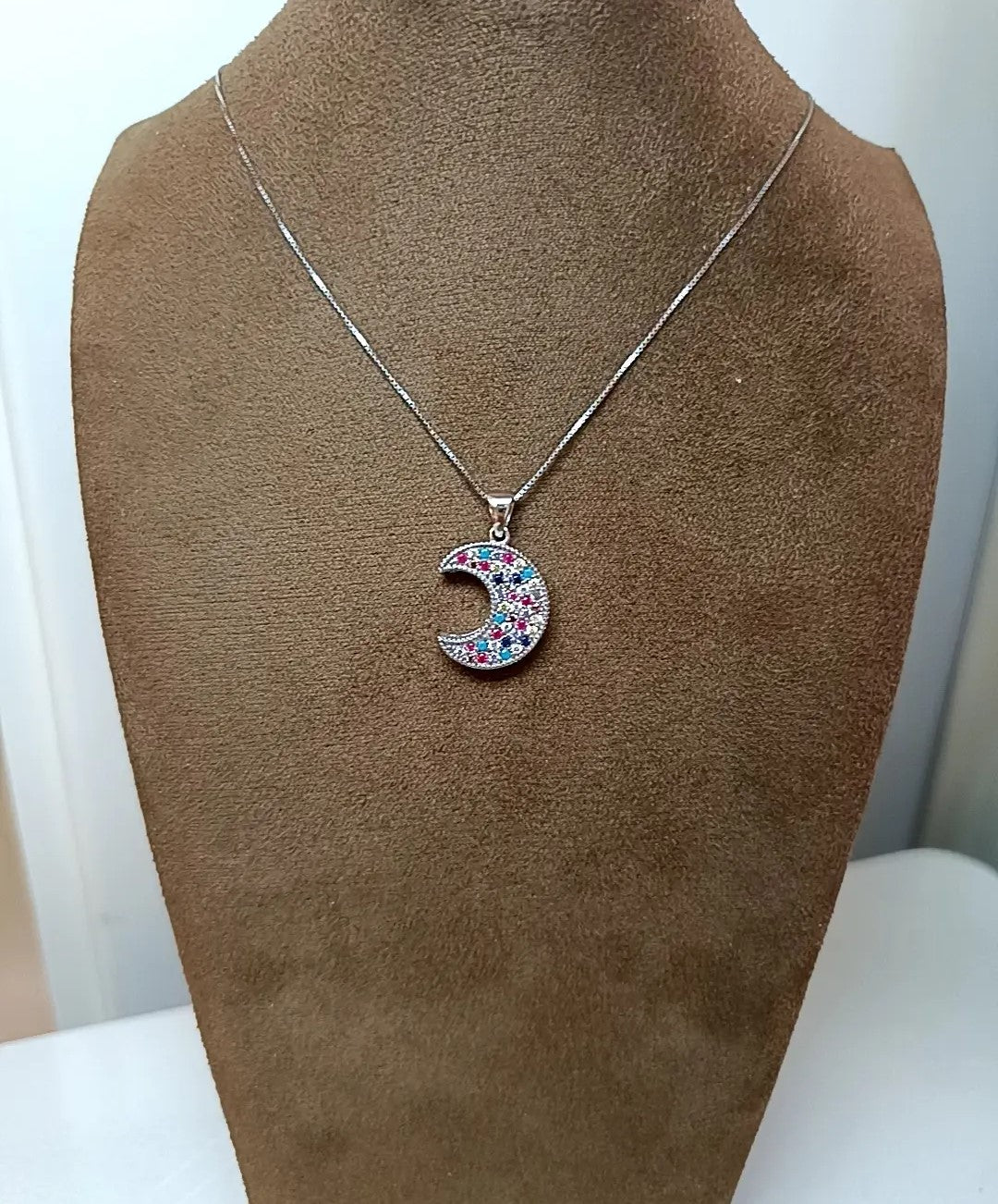 Colla a luna multicolore