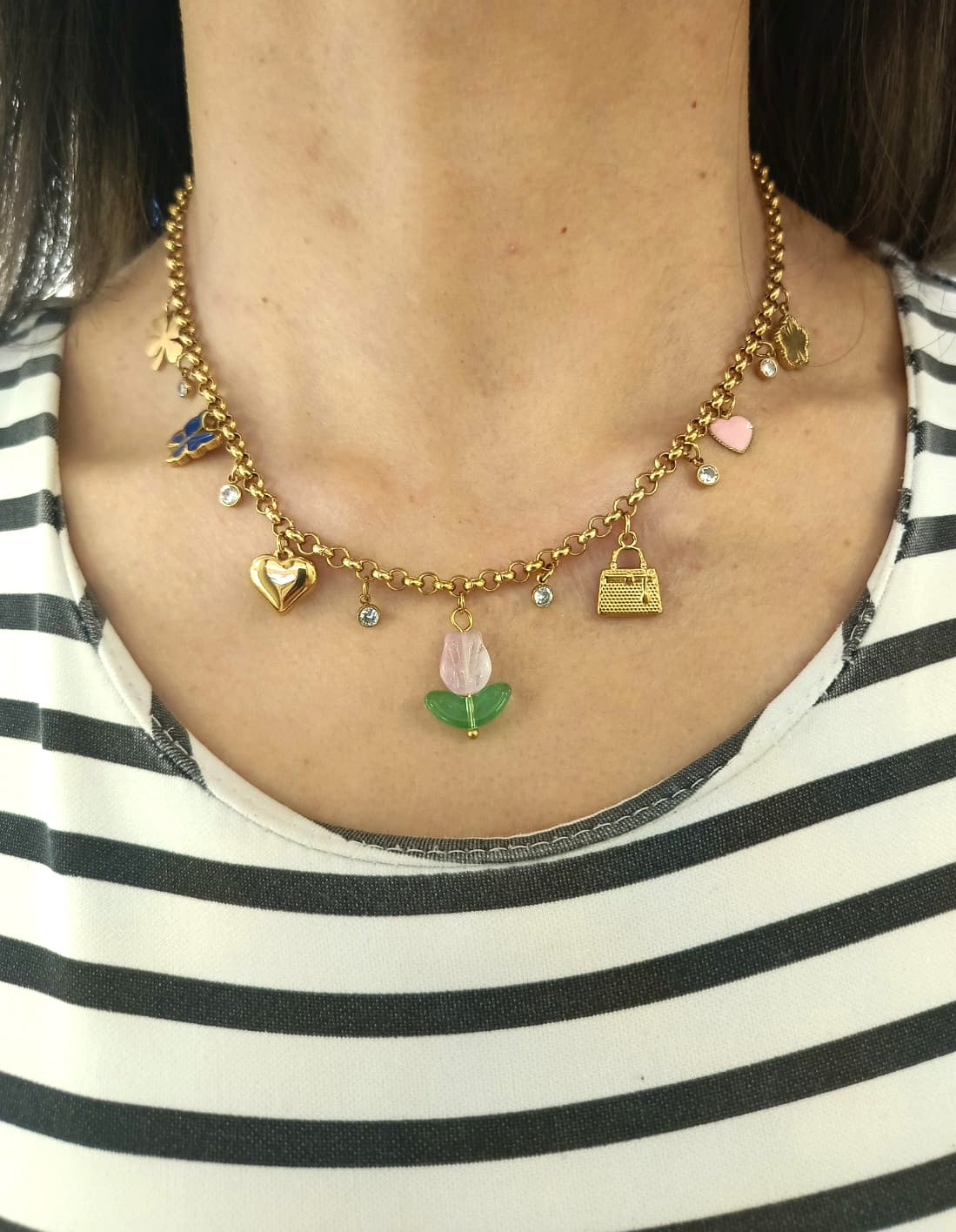 Collana multicharm girl
