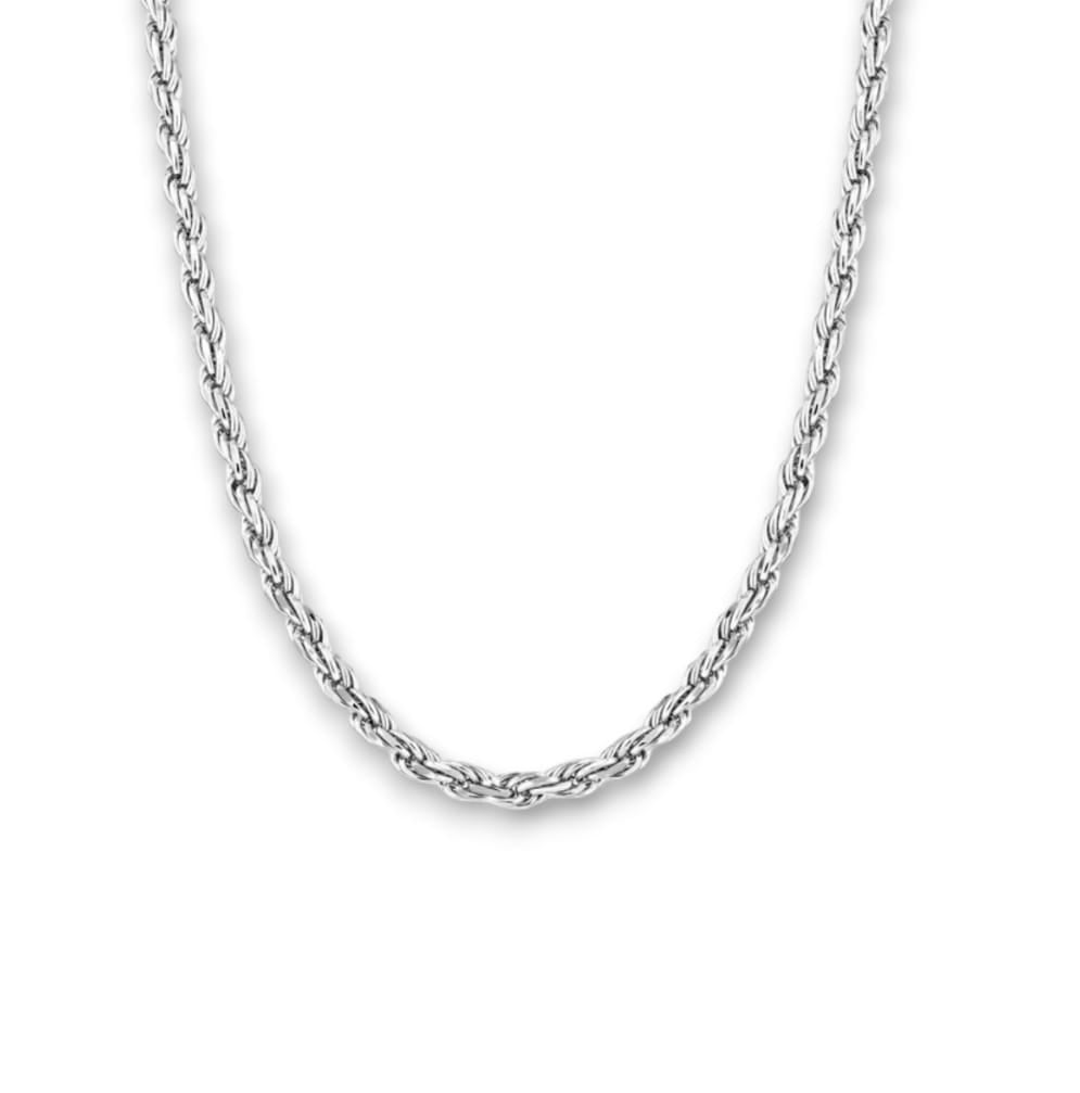 Collana torchon 3 mm silver
