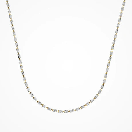 Collana barra bicolore