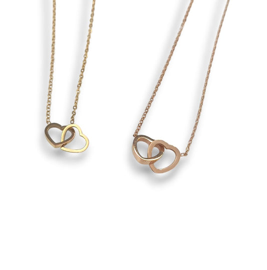 Collana cuori uniti