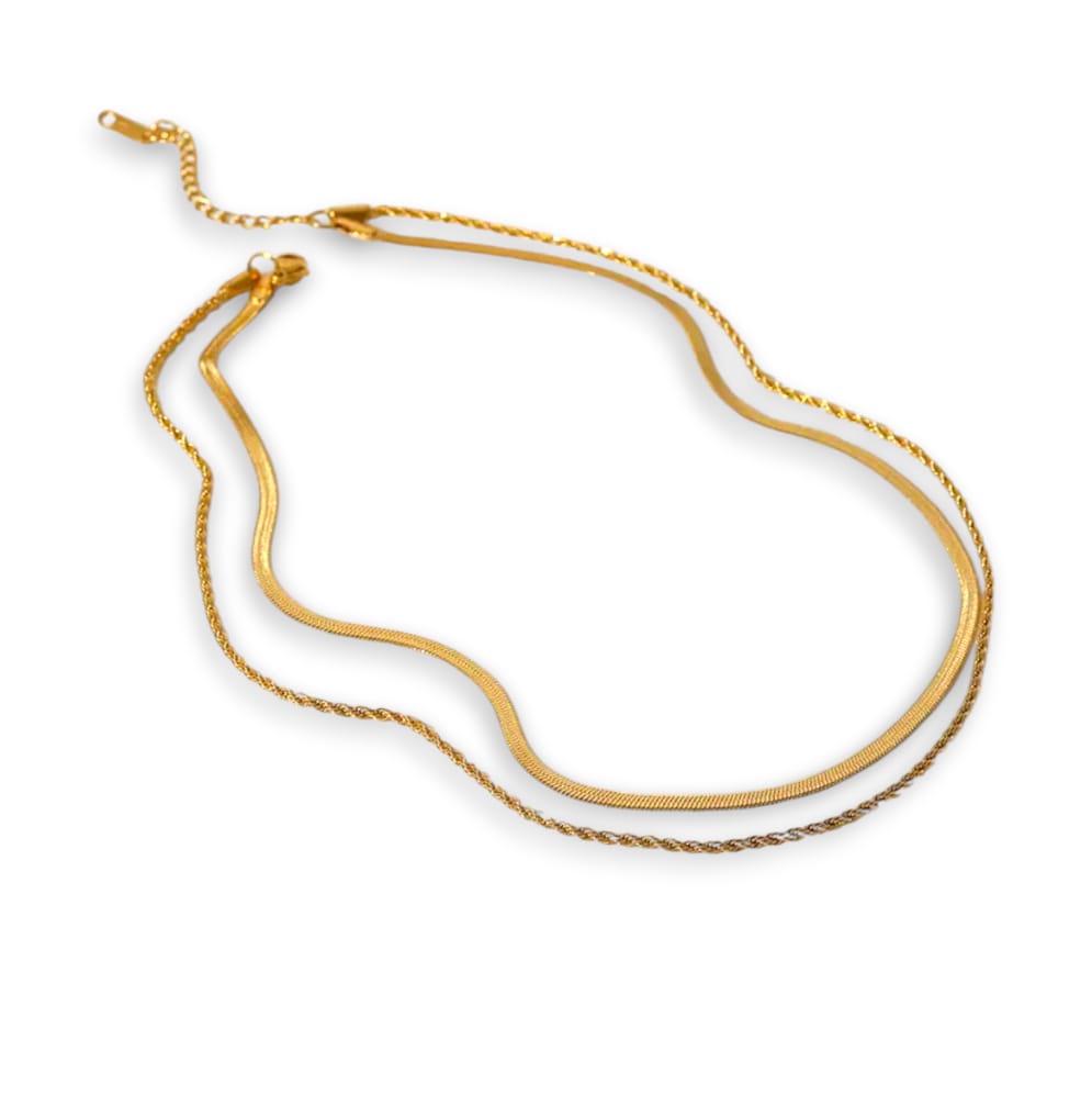 Collana double snake e torchon