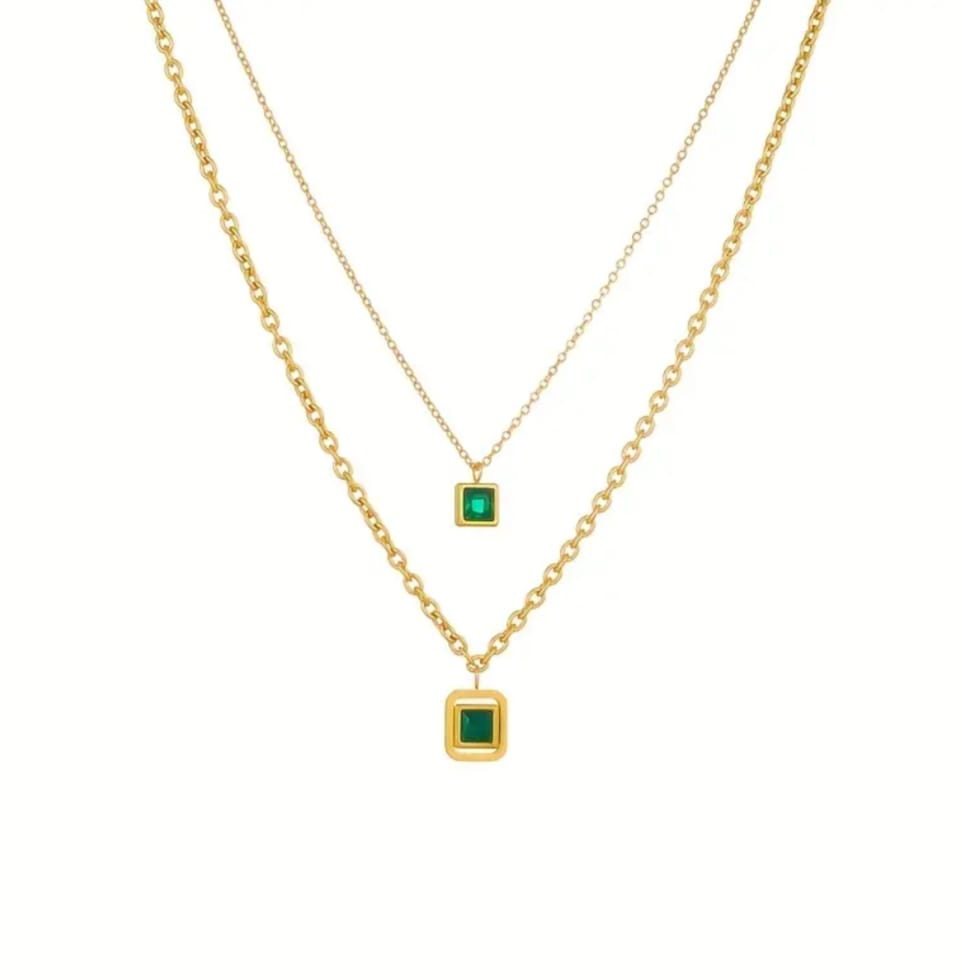 Collana double square