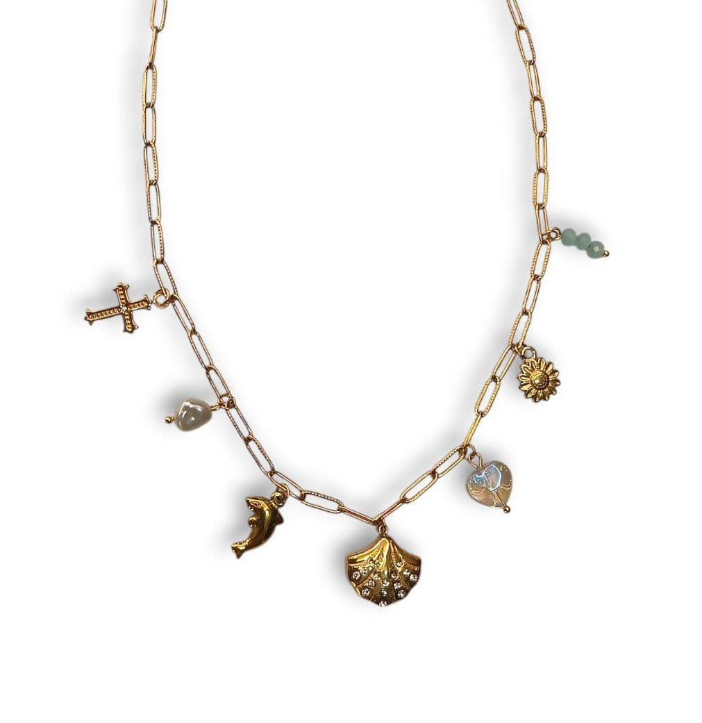 Collana multicharm sea