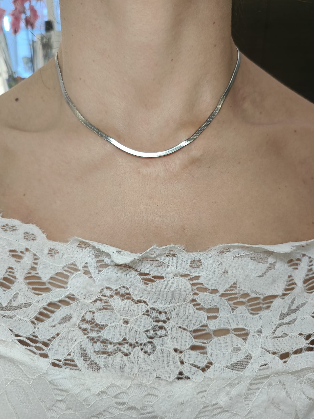 Collana snake silver