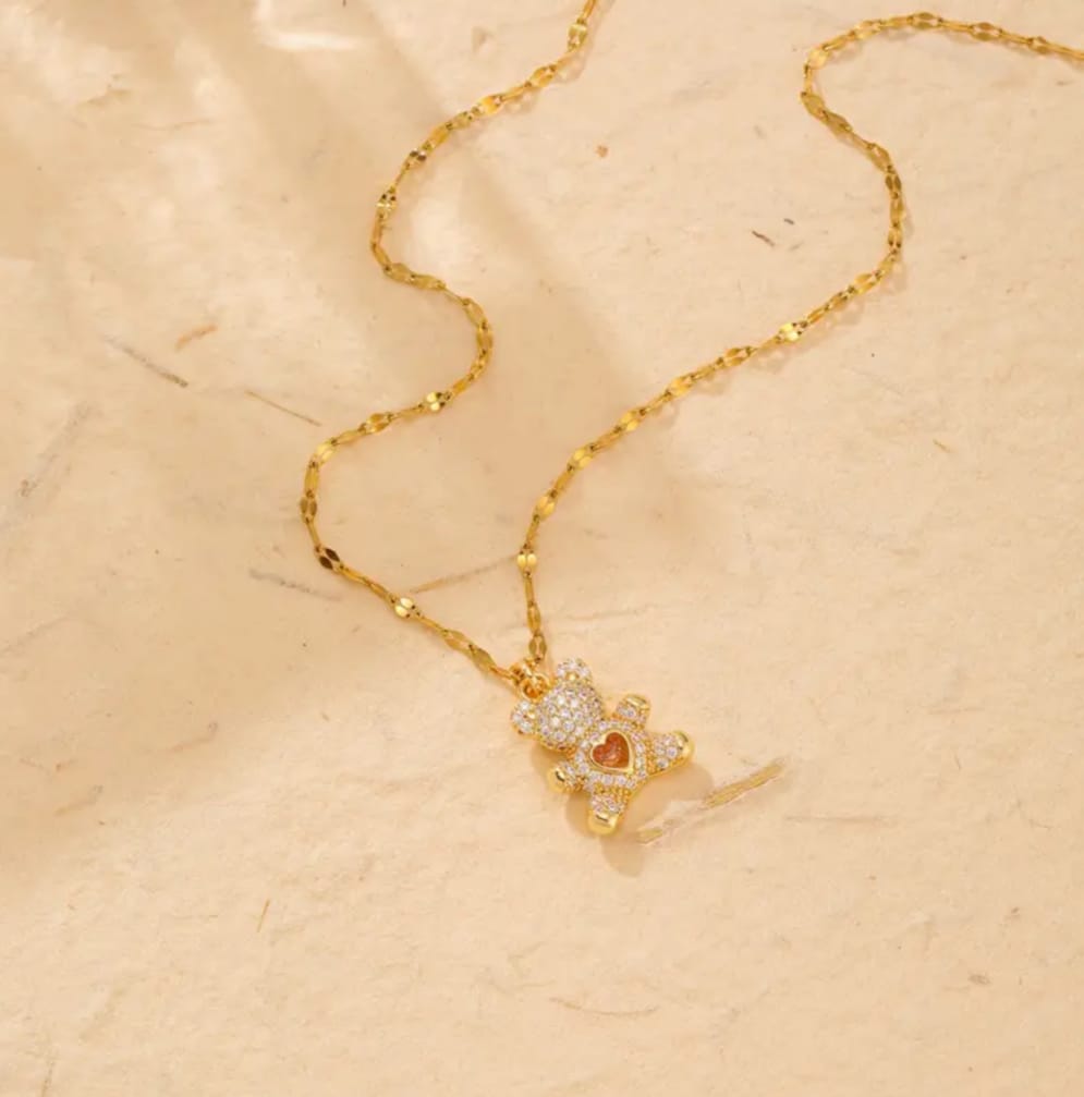Collana teddy cuore