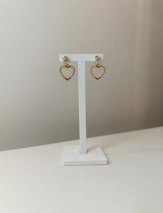ORECCHINI LOVE PLACCATI ORO