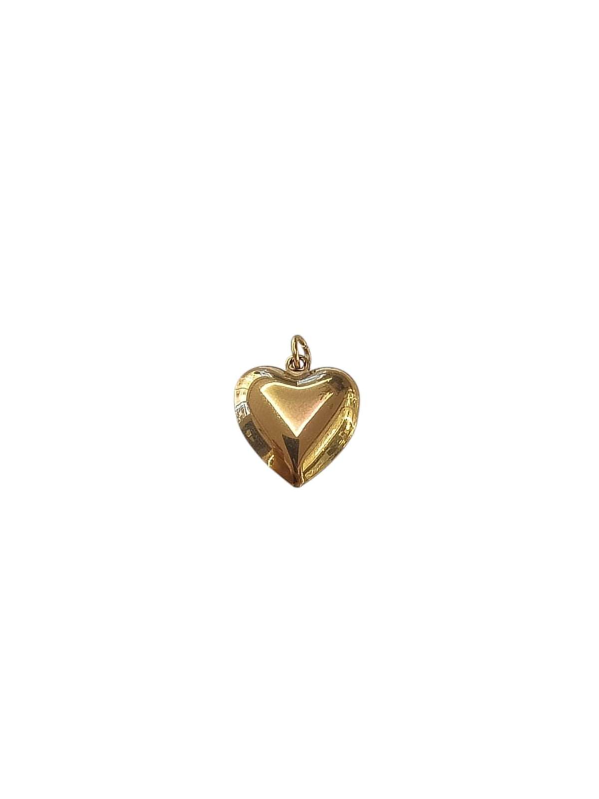 Ciondolo cuore sonaglio xl gold