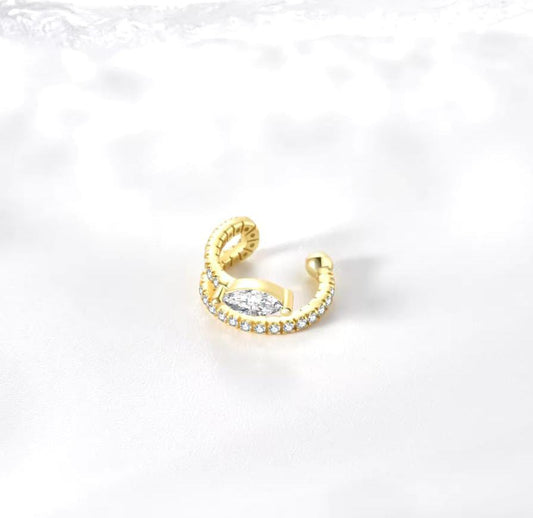 EAR CUFF CHIC PLACCATO ORO