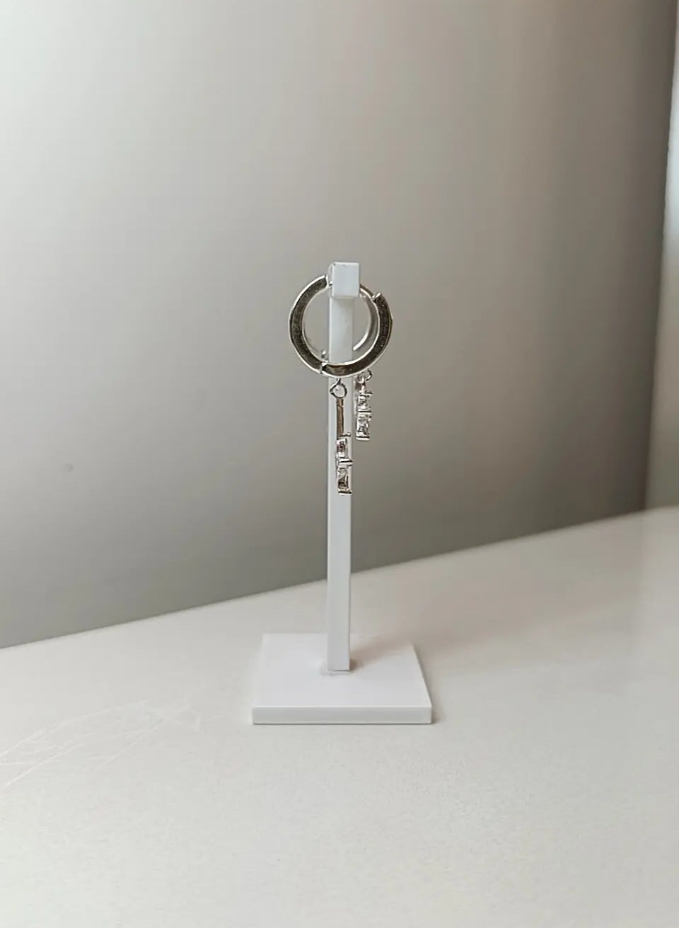HOOPS DOPPIA STELLA ARGENTO