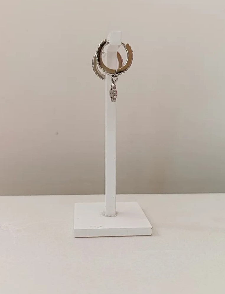 HOOPS QUADRIFOGLIO ARGENTO