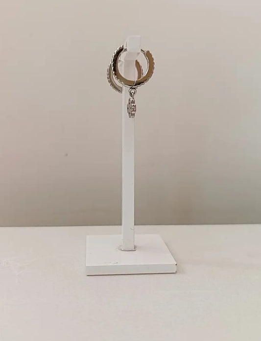 HOOPS QUADRIFOGLIO ARGENTO
