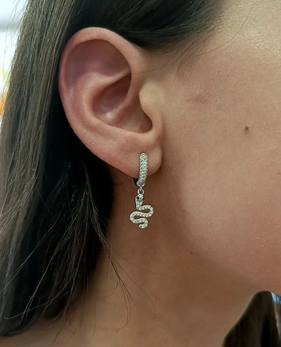 HOOPS SERPENTE ARGENTO