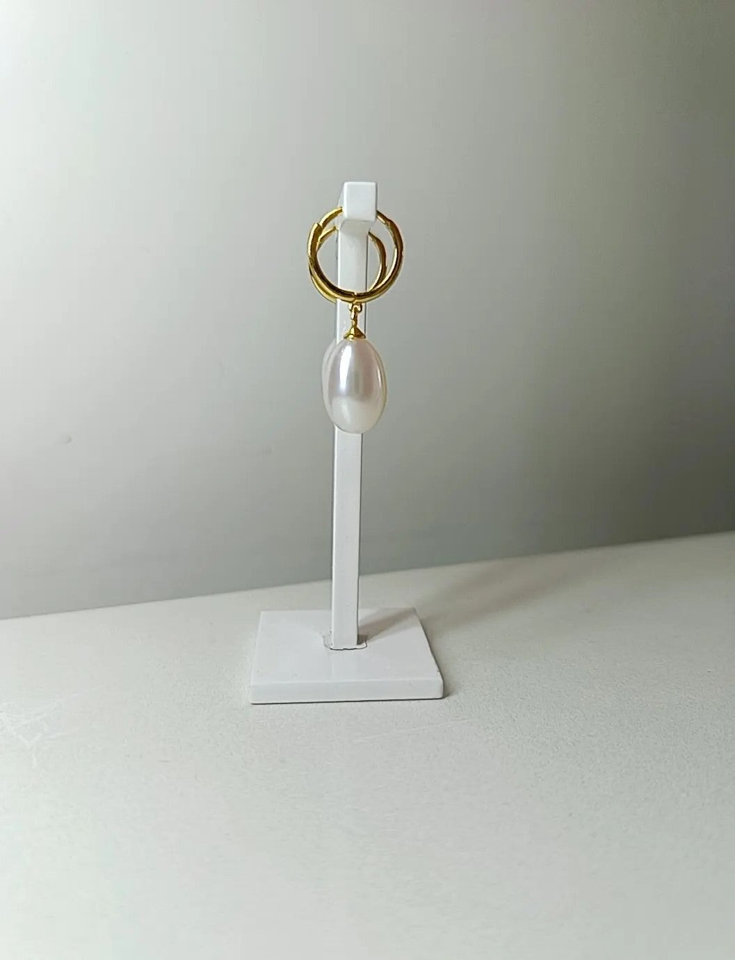 HOOPS PERLA PLACCATI ORO