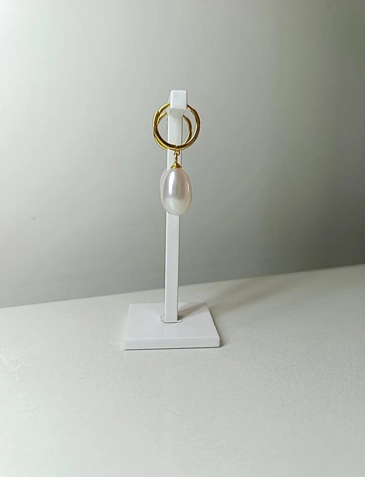 HOOPS PERLA PLACCATI ORO