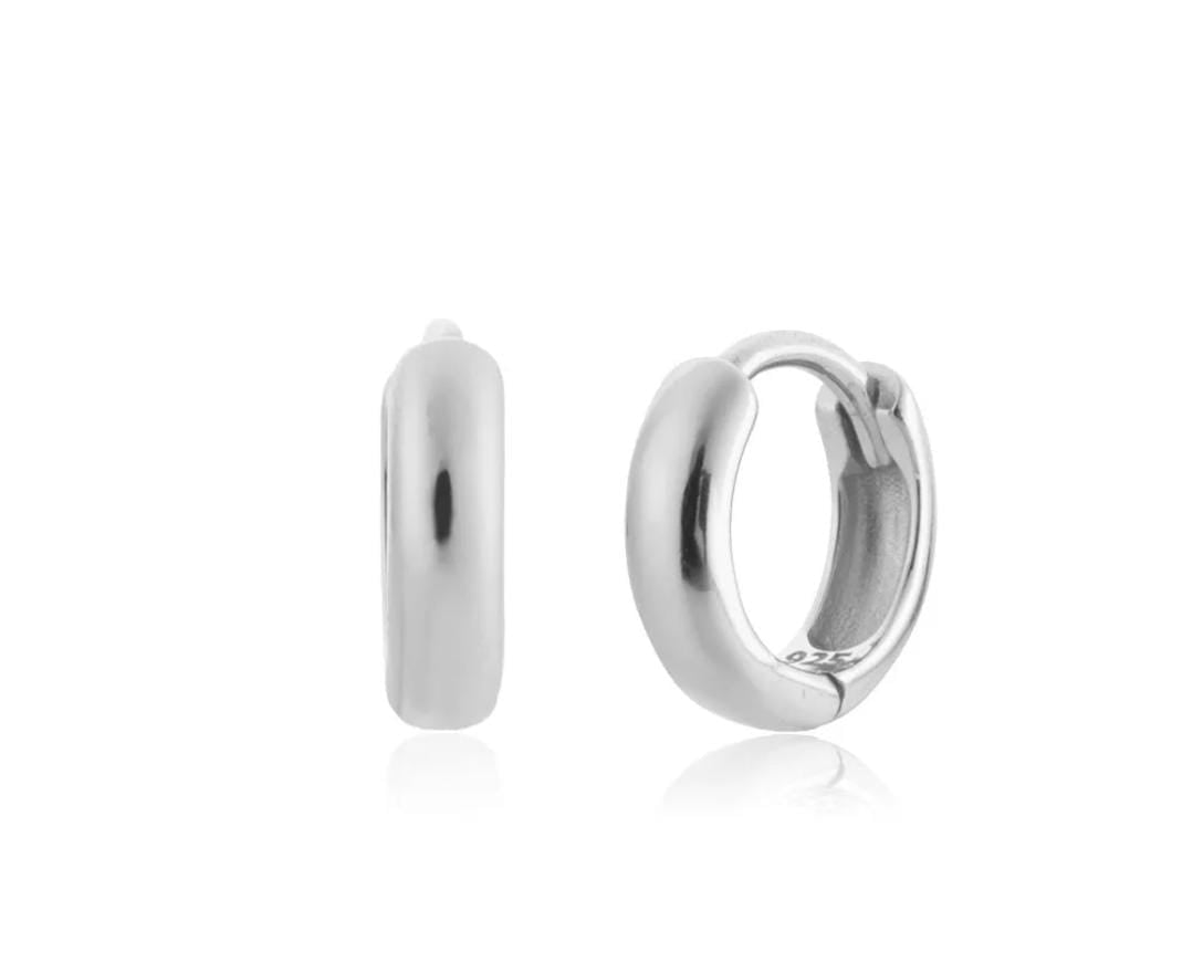 HOOPS LISCI MINI ARGENTO