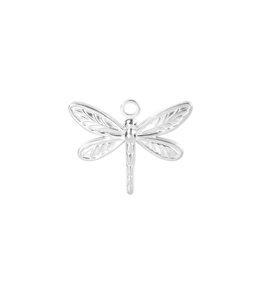 Ciondolo libellula big silver