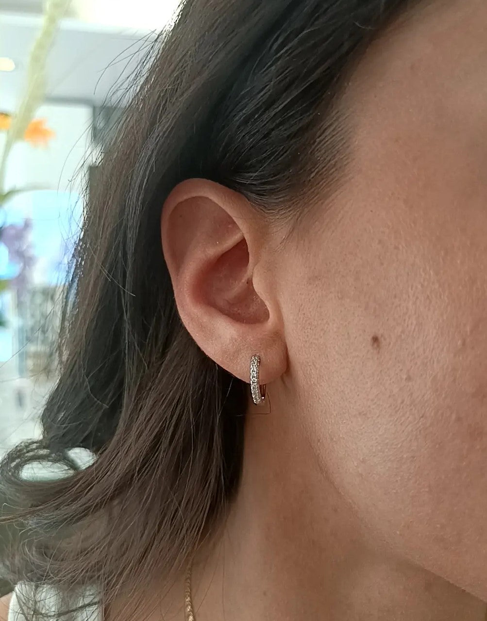 HOOPS LUCE MEDIUM ARGENTO