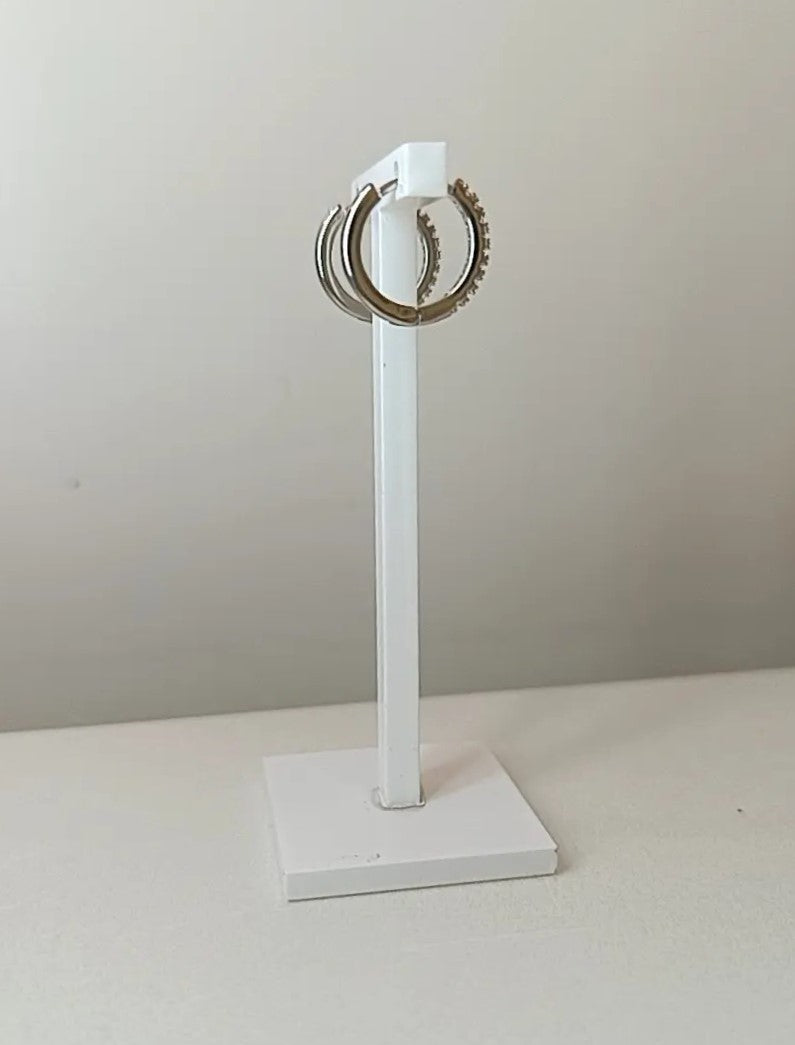 HOOPS LUCE MEDIUM ARGENTO