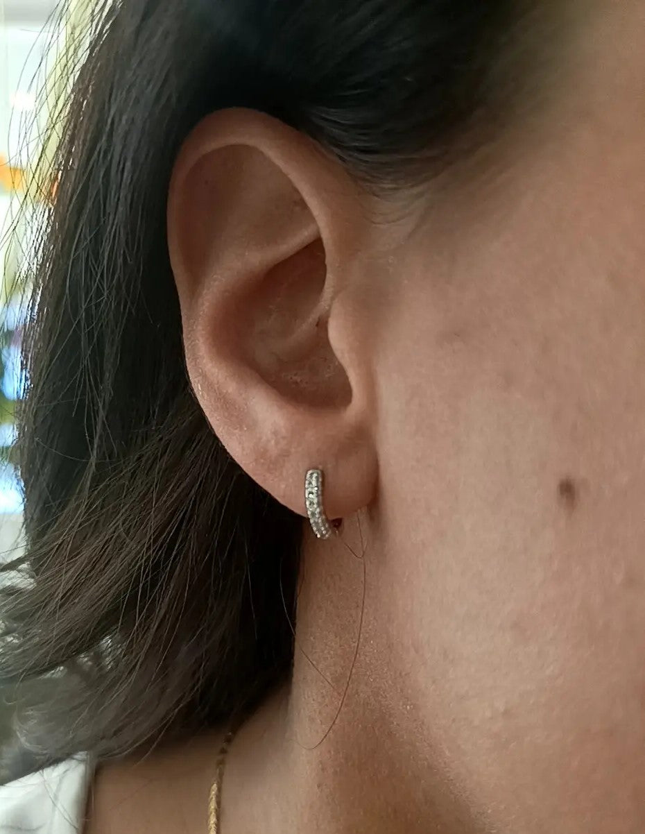 HOOPS LUCE MINI ARGENTO