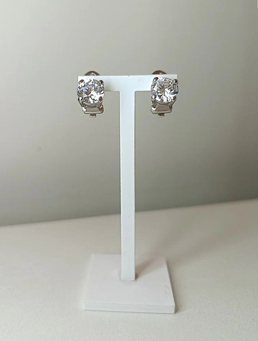 ORECCHINI PUNTO LUCE A CLIPS ARGENTO