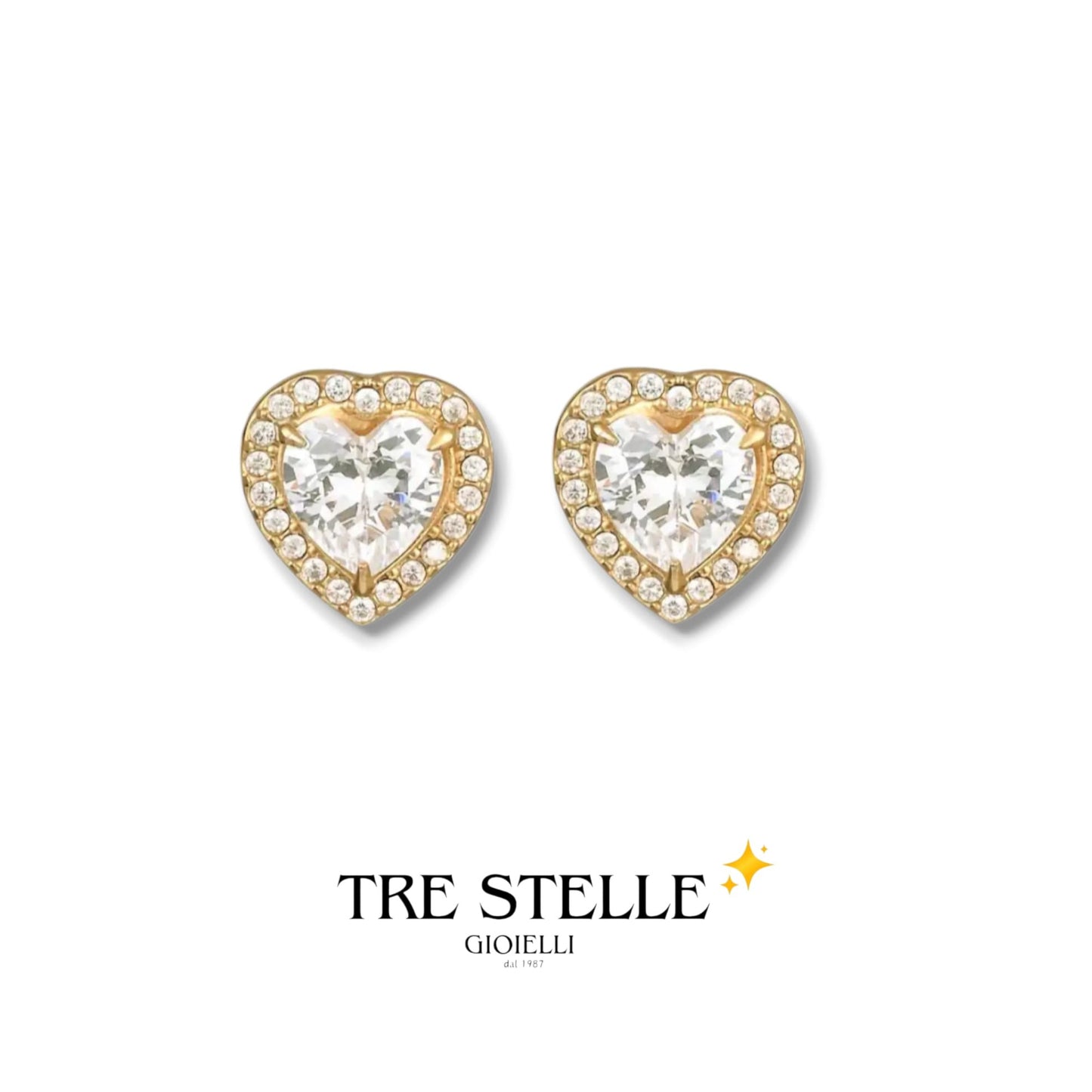 Orecchini angelic a cuore