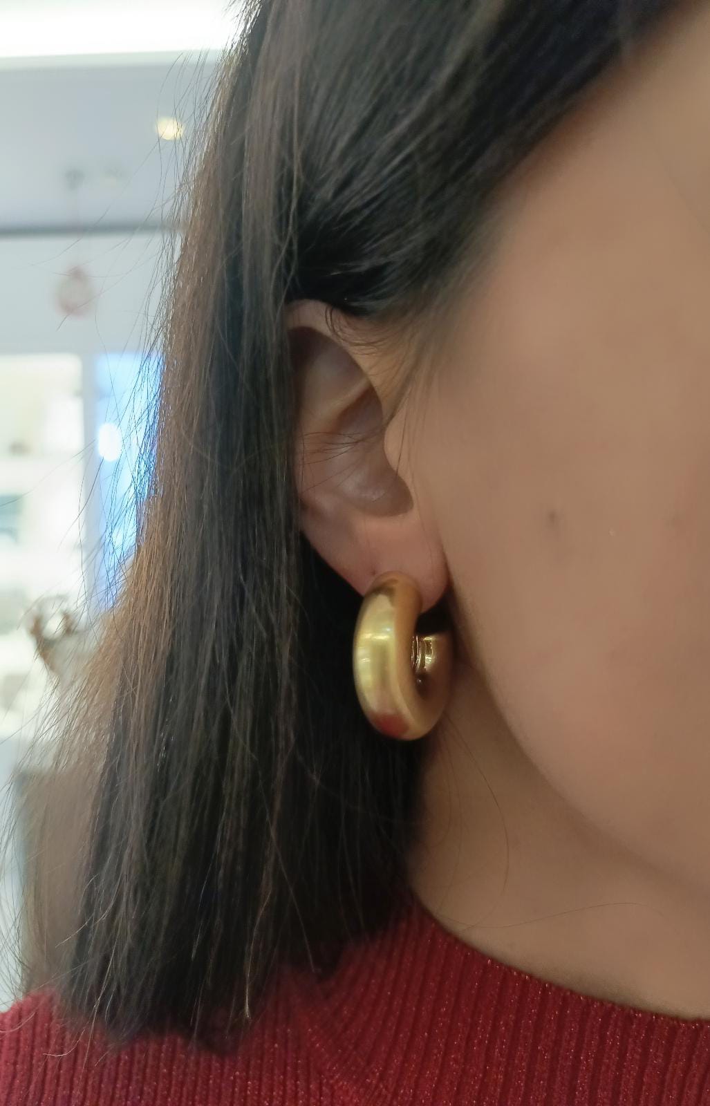 ORECCHINI BOLD SATINATI