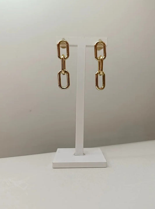 ORECCHINI CATENA PLACCATI ORO
