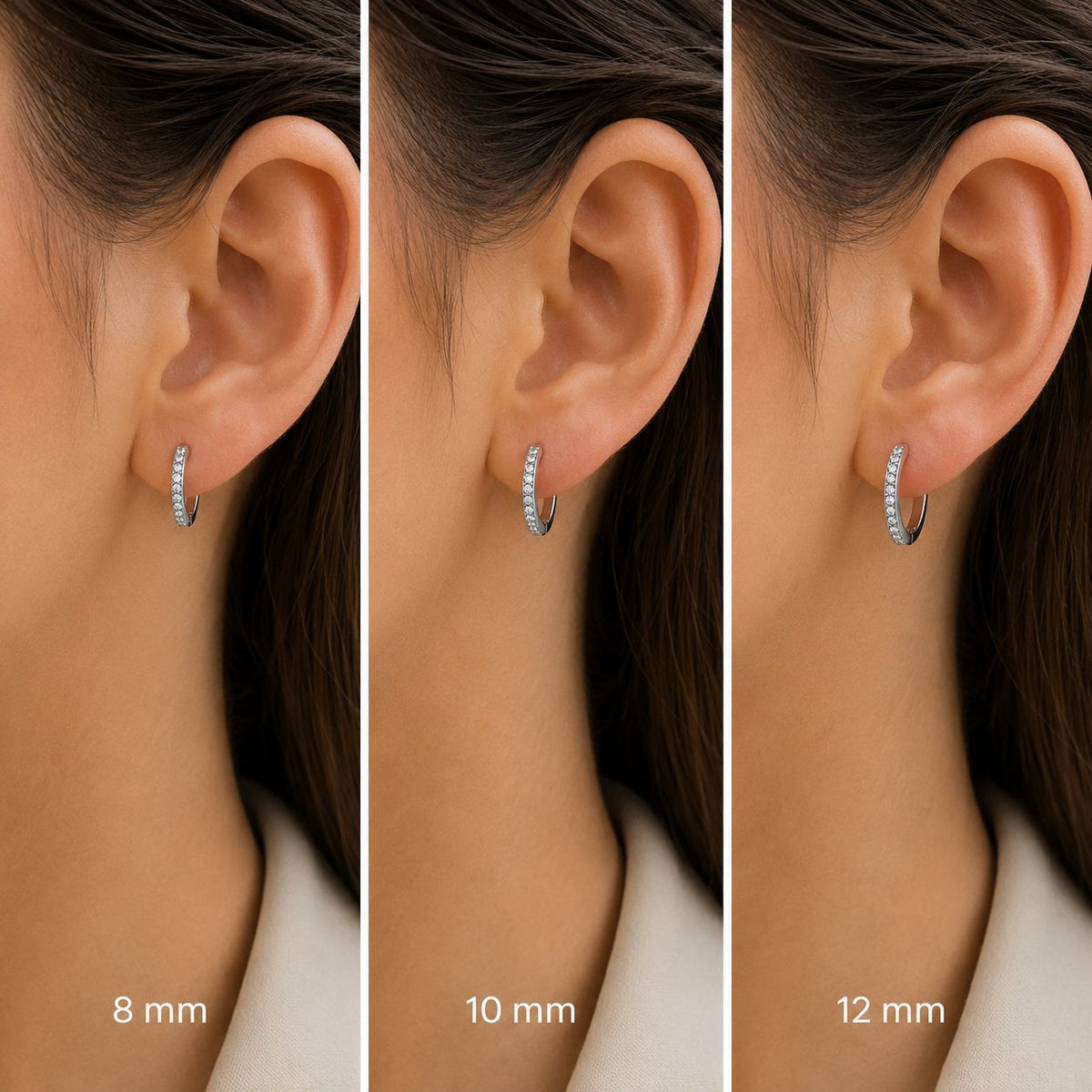 Coppia di cerchietti luxury slim silver