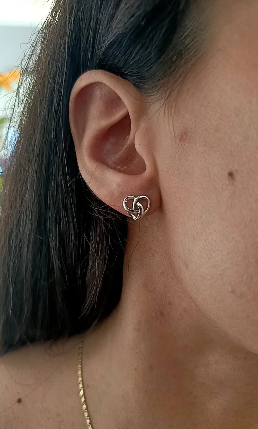 ORECCHINI CUORE INFINITY ARGENTO