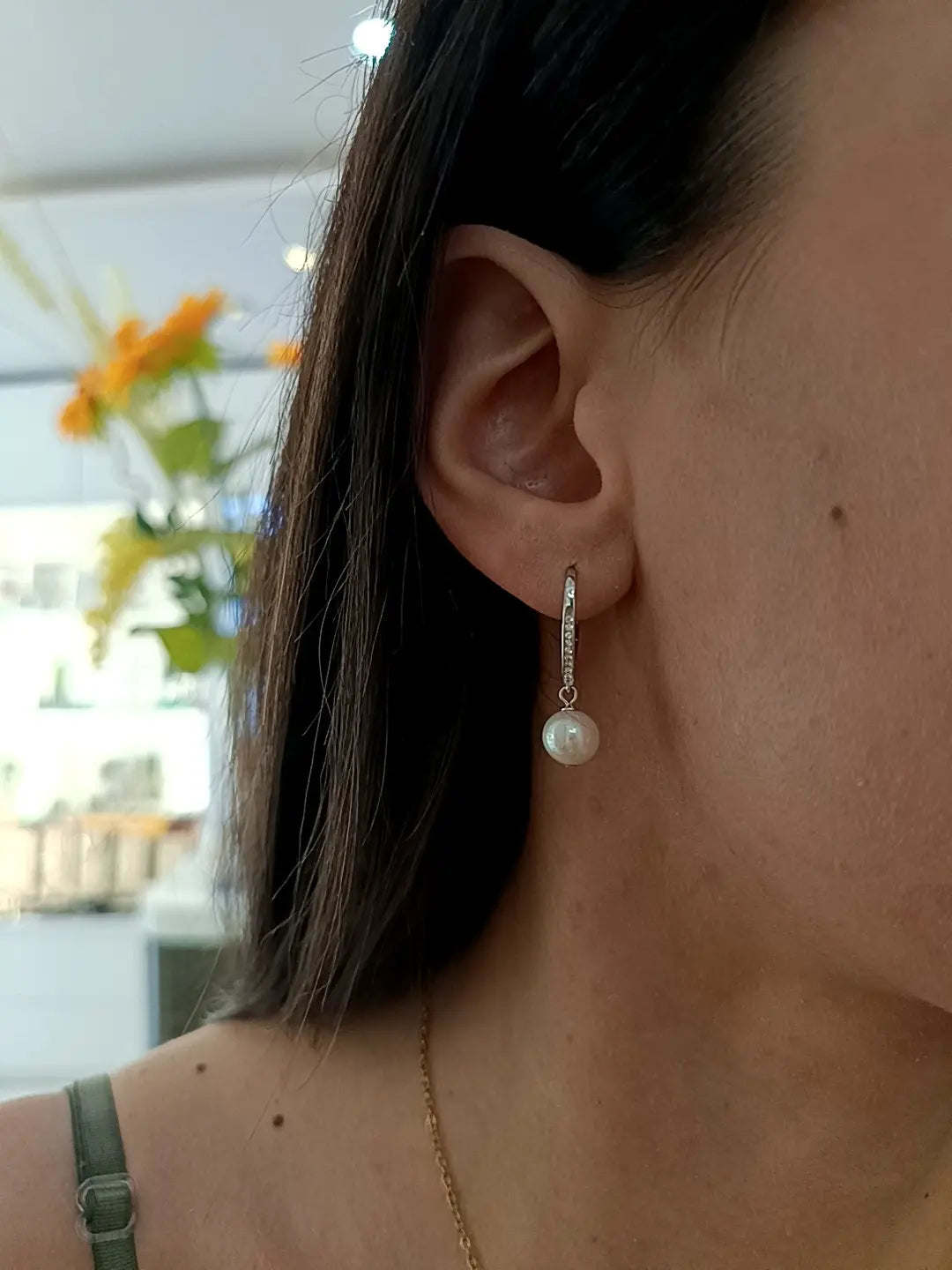 ORECCHINI PERLA ELEGANCE ARGENTO