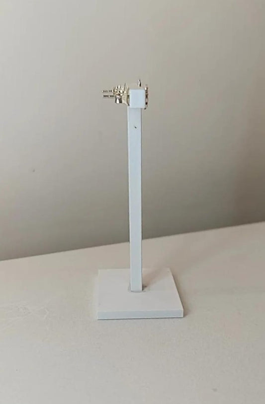 ORECCHINO QUADRIFOGLIO MINIMAL ARGENTO