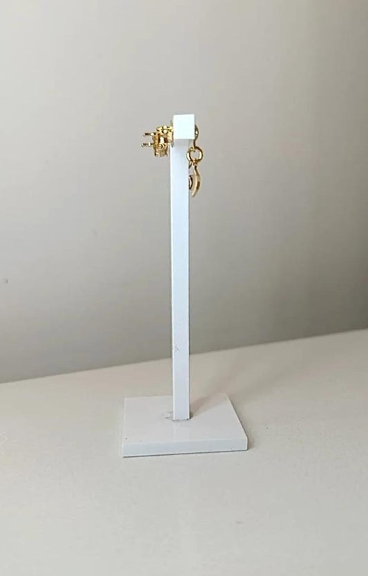 ORECCHINI DROP STELLA PLACCATI ORO