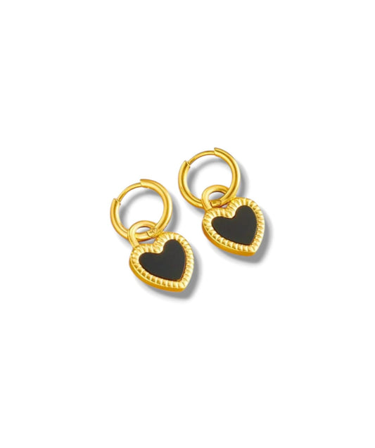 Orecchini black heart