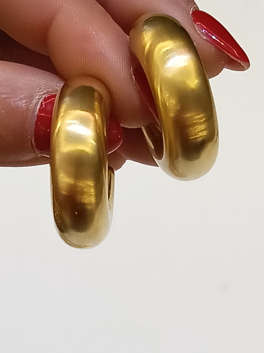 ORECCHINI BOLD SATINATI