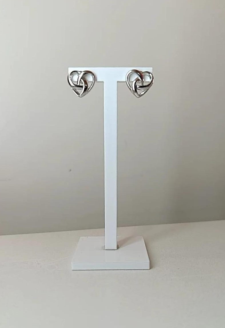 ORECCHINI CUORE INFINITY ARGENTO