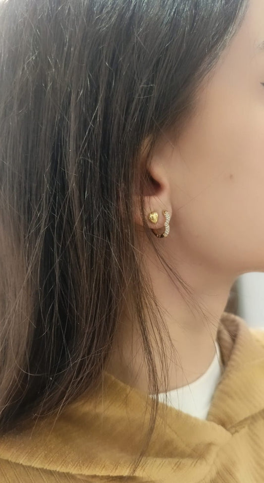 Orecchini cuore luxury