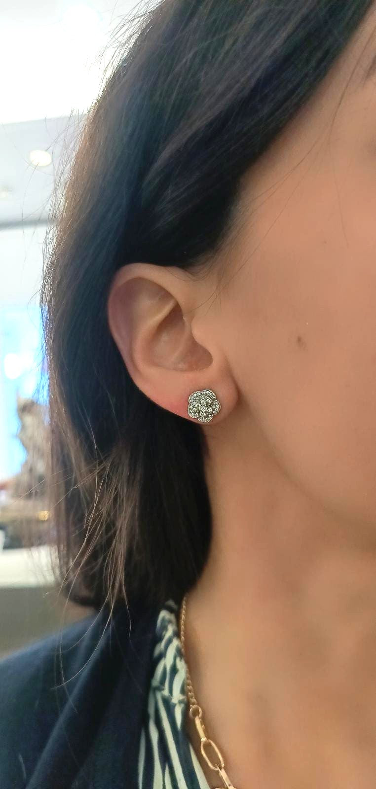 Coppia di orecchini fiorellino luxury