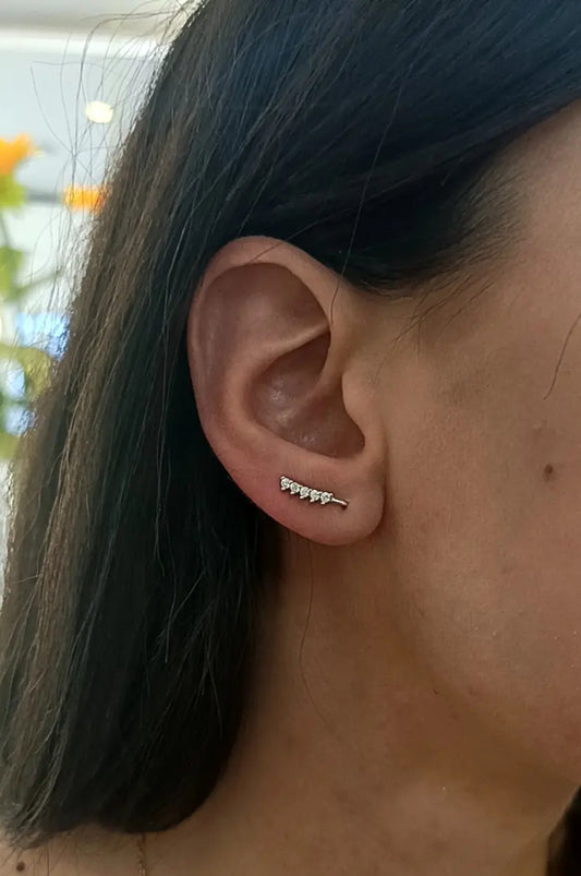 ORECCHINI GIOIELLO  MINI LUCE ARGENTO