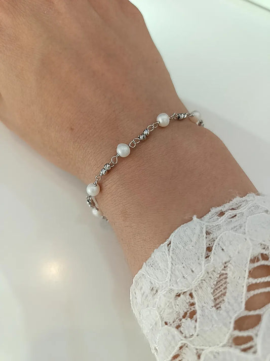 BRACCIALE PEARL ARGENTO